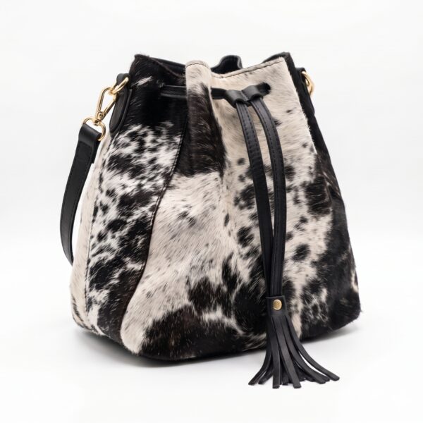 Bolso Bucket Mujer – Pelo de Vaca | Textura Auténtica