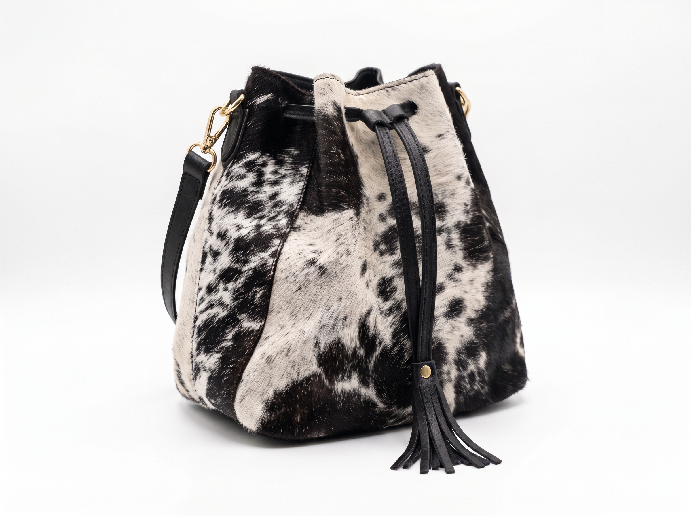 Bolso Bucket Mujer – Pelo de Vaca | Textura Auténtica