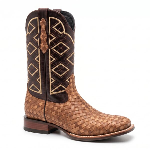 Bota Trenzado Hombre | Cognac & Ébano