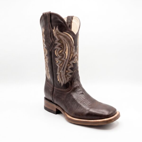 Bota Bordada Hombre | Chocolate & Arena