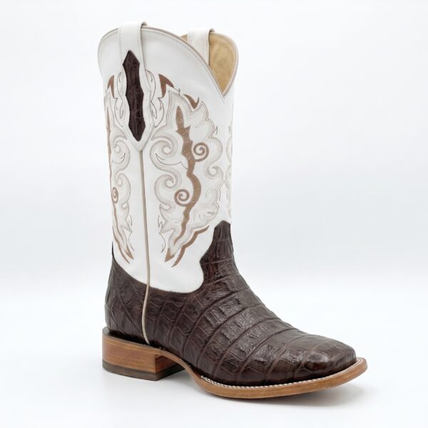 Bota Contraste Hombre | Blanco & Chocolate