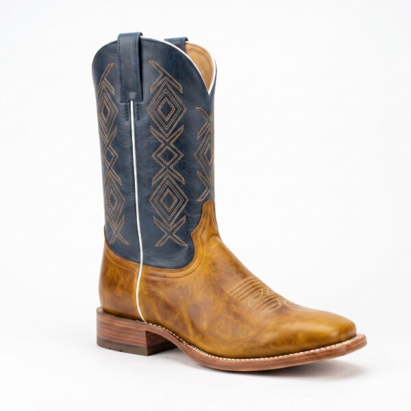 Bota Geométrica Hombre | Mostaza & Marino
