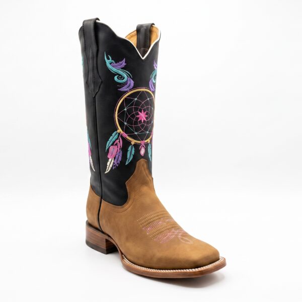 Bota Atrapasueños Mujer | Chocolate & Multicolor