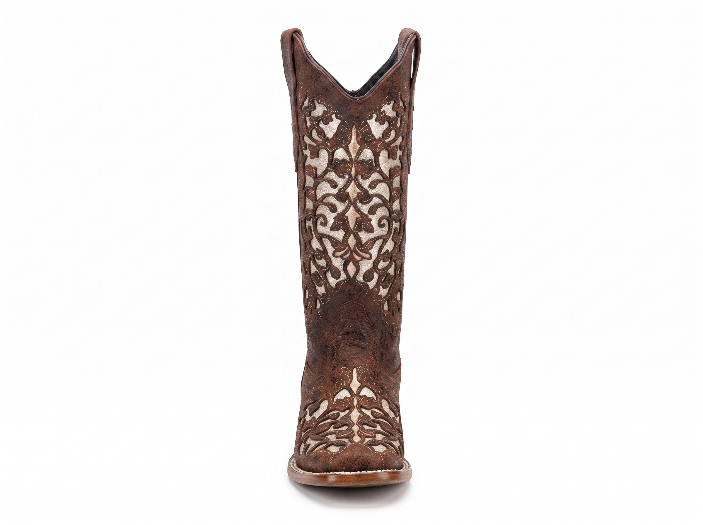 Bota Labrada Hombre Mujer | Cognac & Marfil - Image 3