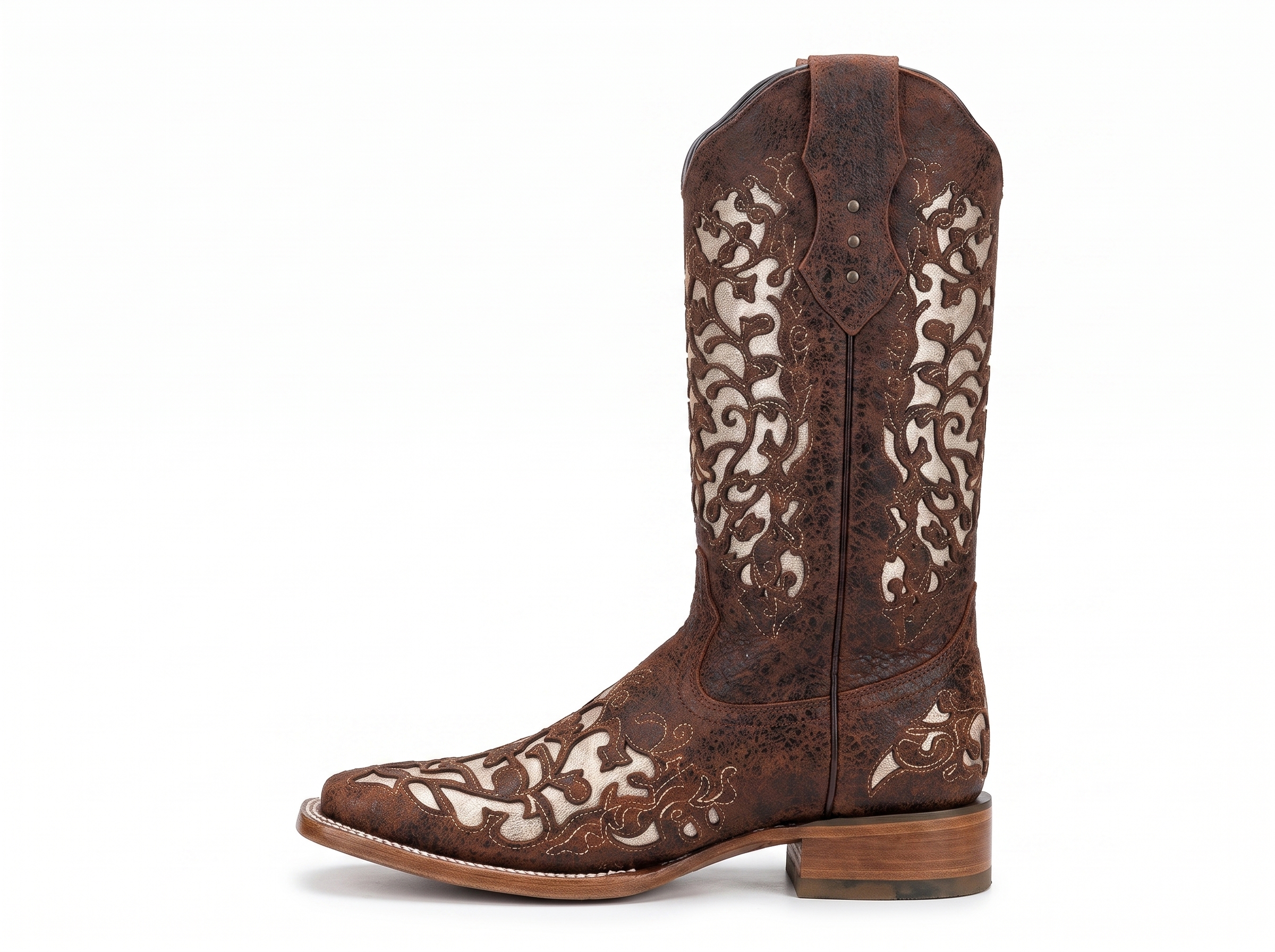 Bota Labrada Hombre Mujer | Cognac & Marfil - Image 4
