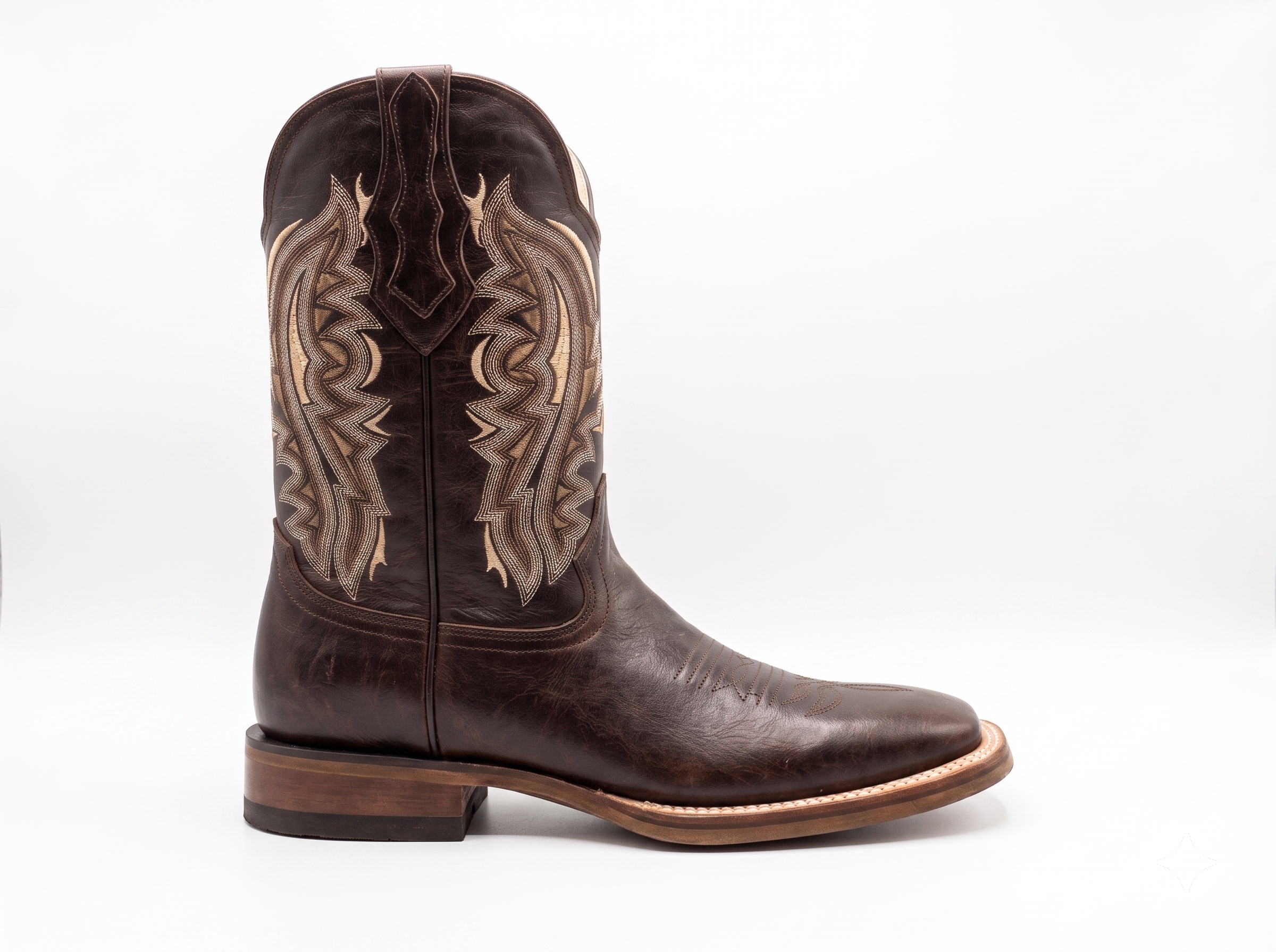 Bota Bordada Hombre | Chocolate & Arena - Image 4